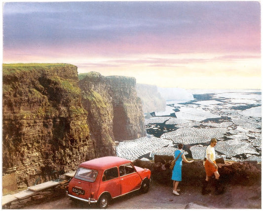Viewing the Ice Floes from the Cliffs of Moher, Irelantis photocollage