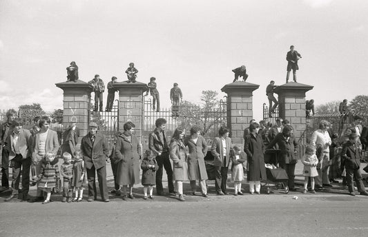 Crowd Waiting For Hunger-Strike March Belfast 1981