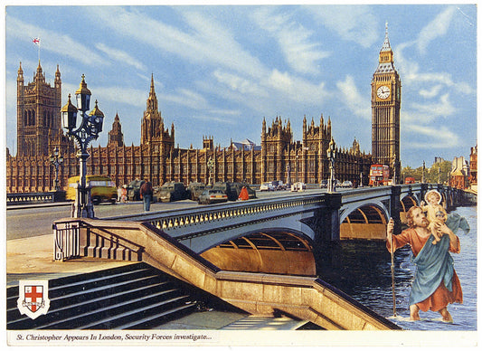 St Christopher Appears In London, (Security Forces Investigate)
